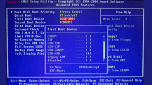 Настройка BIOS перед развертыванием