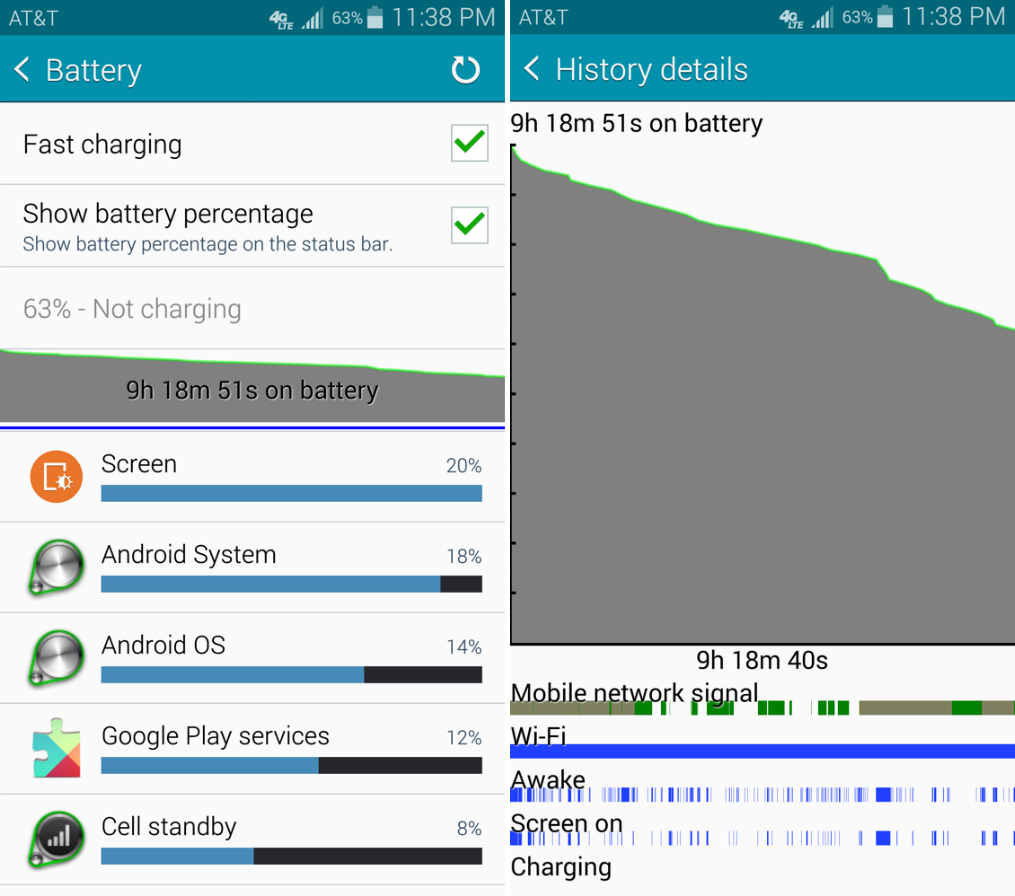 Программы разгона на андроид. Battery Screen Android.