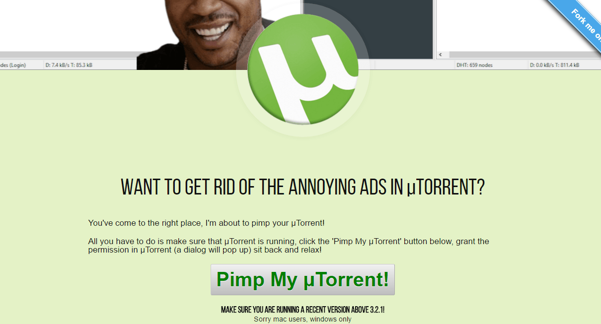 Сайт разработчика Pimp My uTorrent