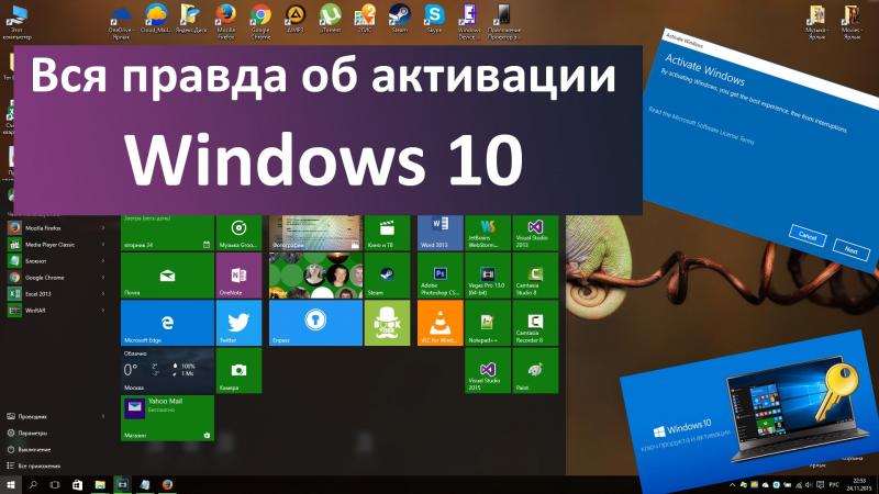 Как восстановить слетевшую активацию Windows 10