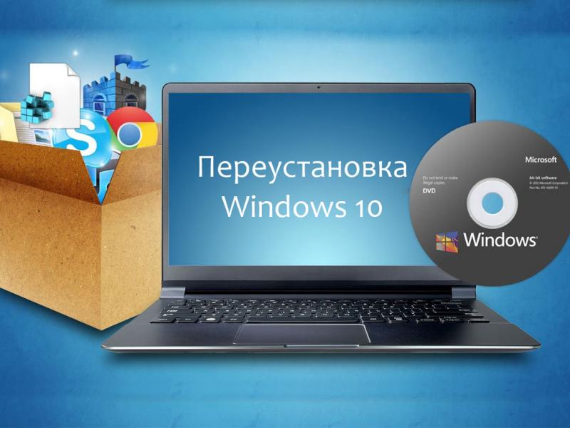 Как переустановить Windows 10: переустановка с сохранением файлов и лицензии Виндовс