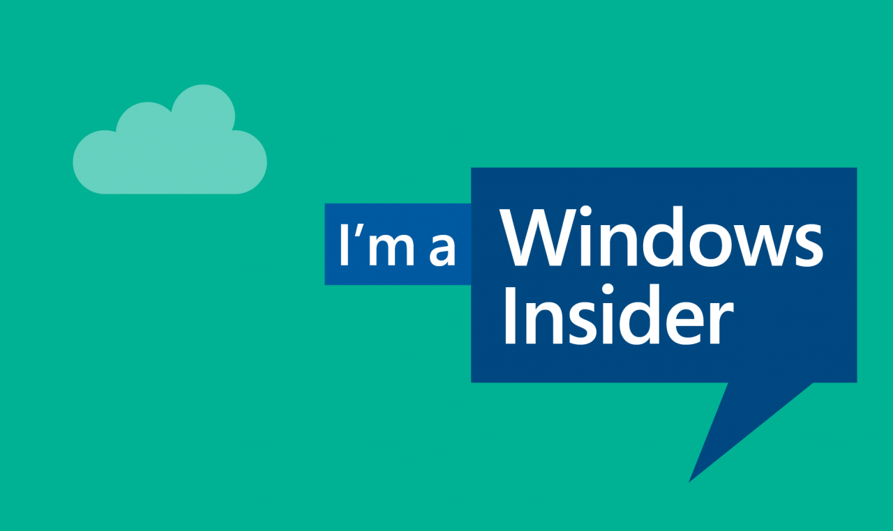 Надпись I'm a Windows Insider