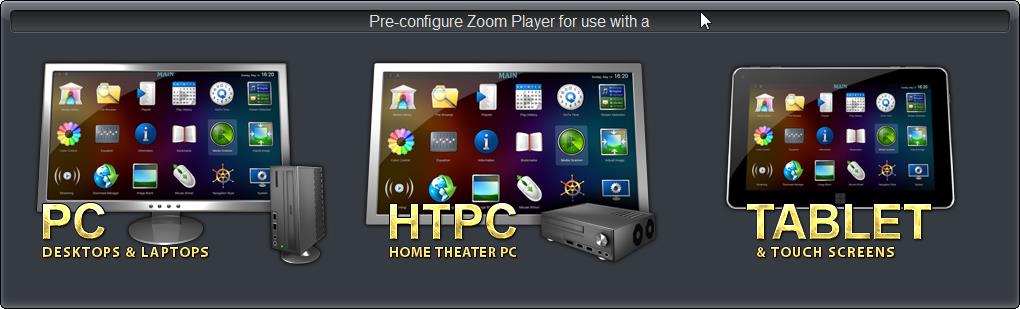 Внешний вид Zoom Player