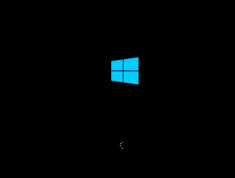 Загрузочный экран процесса установки Windows