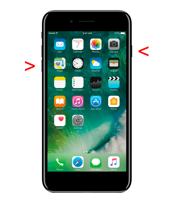 Жесткая перезагрузка iPhone 7 и iPhone 7 Plus
