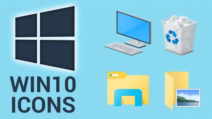 Как изменить значки на рабочем столе Windows 10?