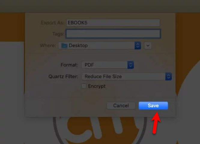 Уменьшить размер файла PDF на Mac