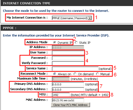 Настройка_ДИР300_Акадо_PPPoE