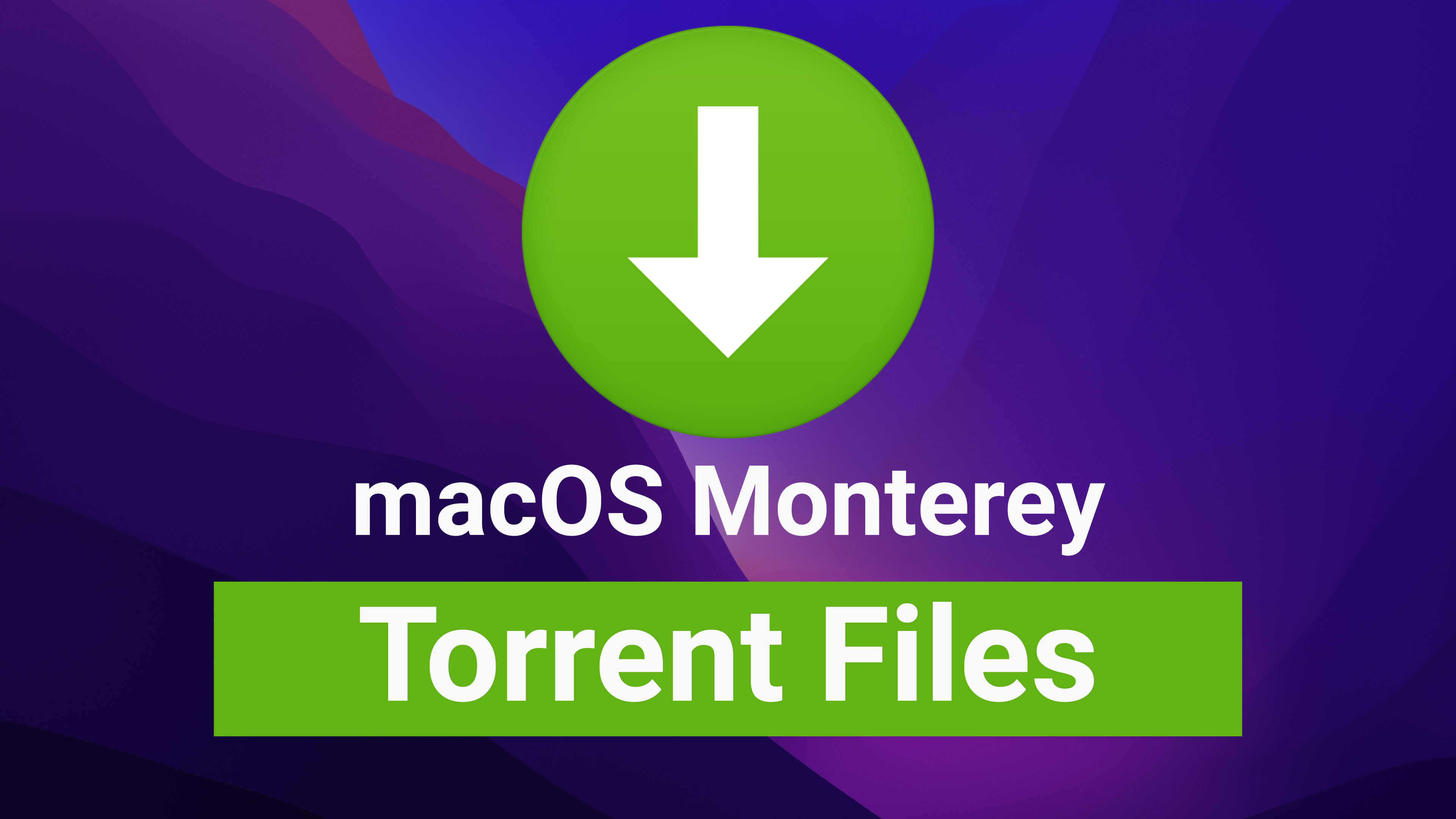 Загрузить MacOS Monterey Torrent Files