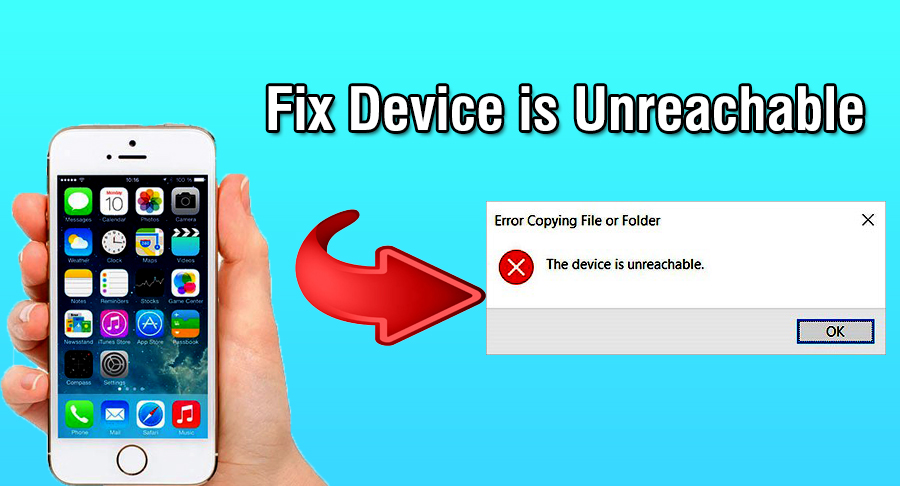 Исправить устройство недоступно для iPhone в Windows 10