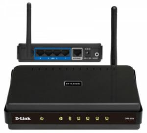 Вид спереди и сзади D-Link DIR-300