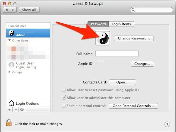 Как изменить изображение пользователя в macOS Catalina 10.15