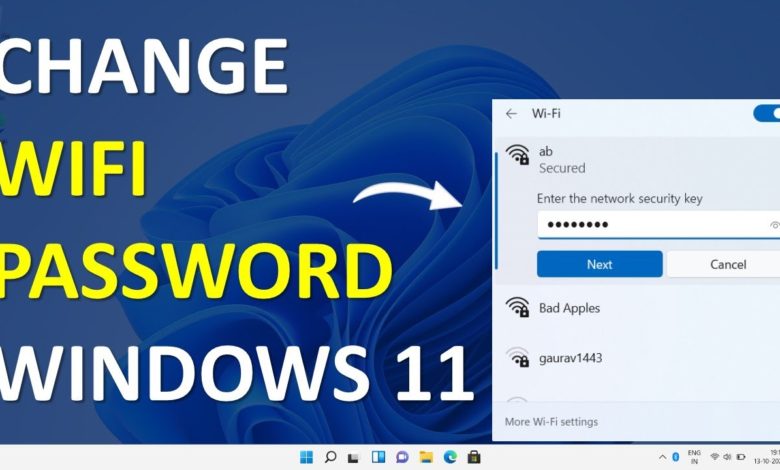 Изменить пароль Wi-Fi в Windows 11