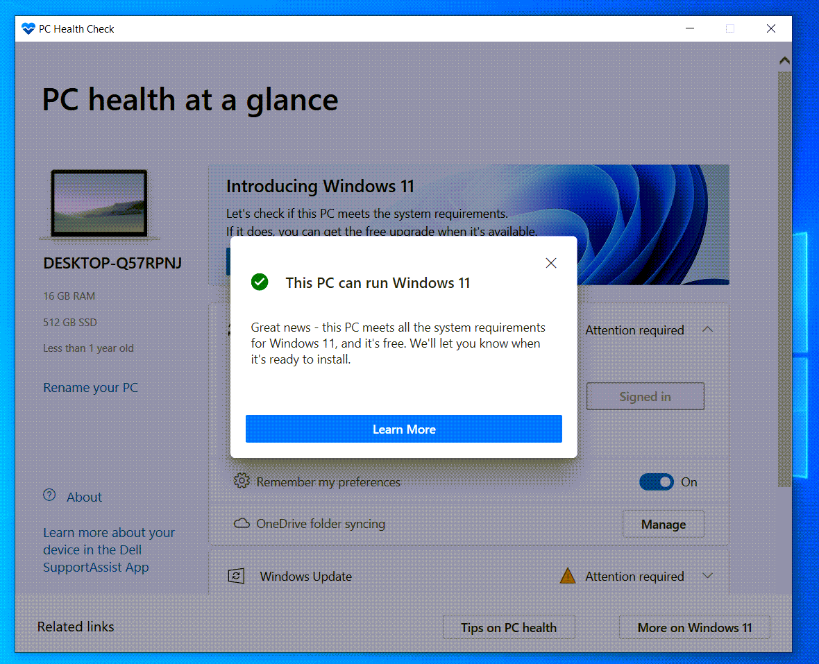 Проверьте, может ли ваш ПК с Windows 10 работать под управлением Windows 11