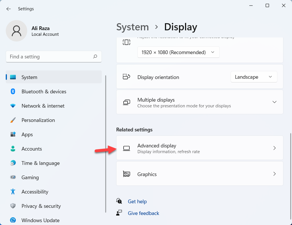 check VRAM in Windows 11