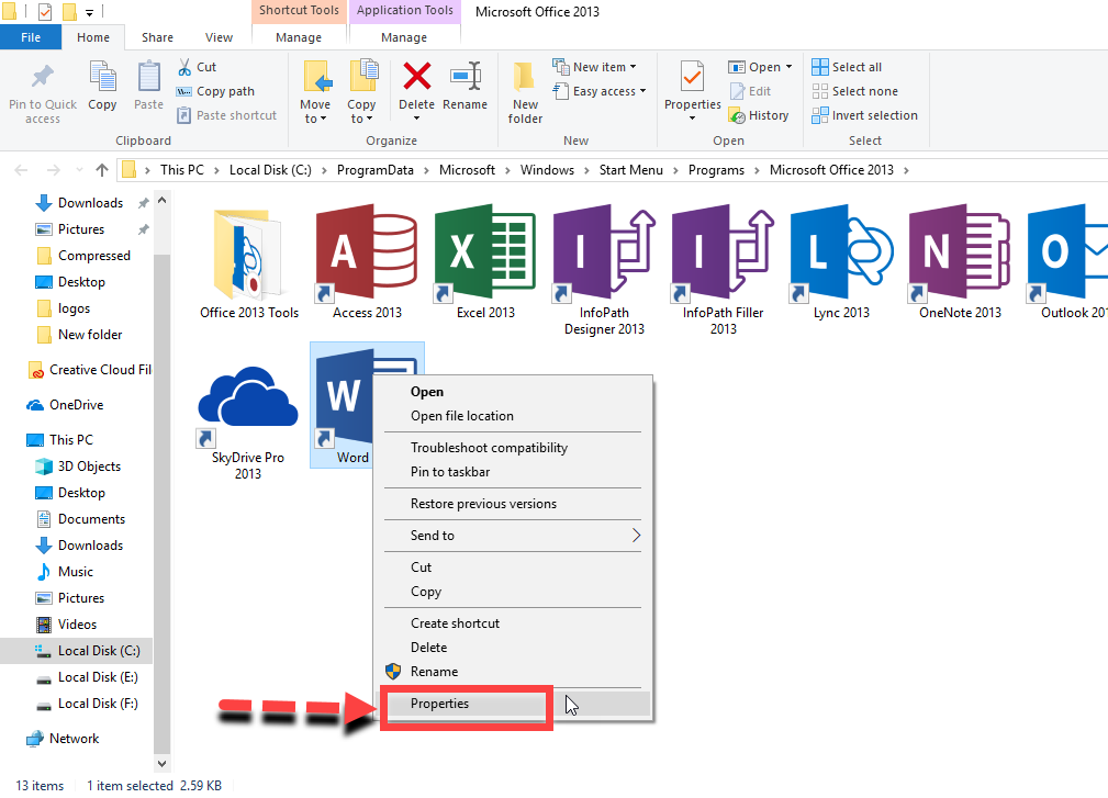Создание сочетаний клавиш для открытия любой программы в Windows 2019