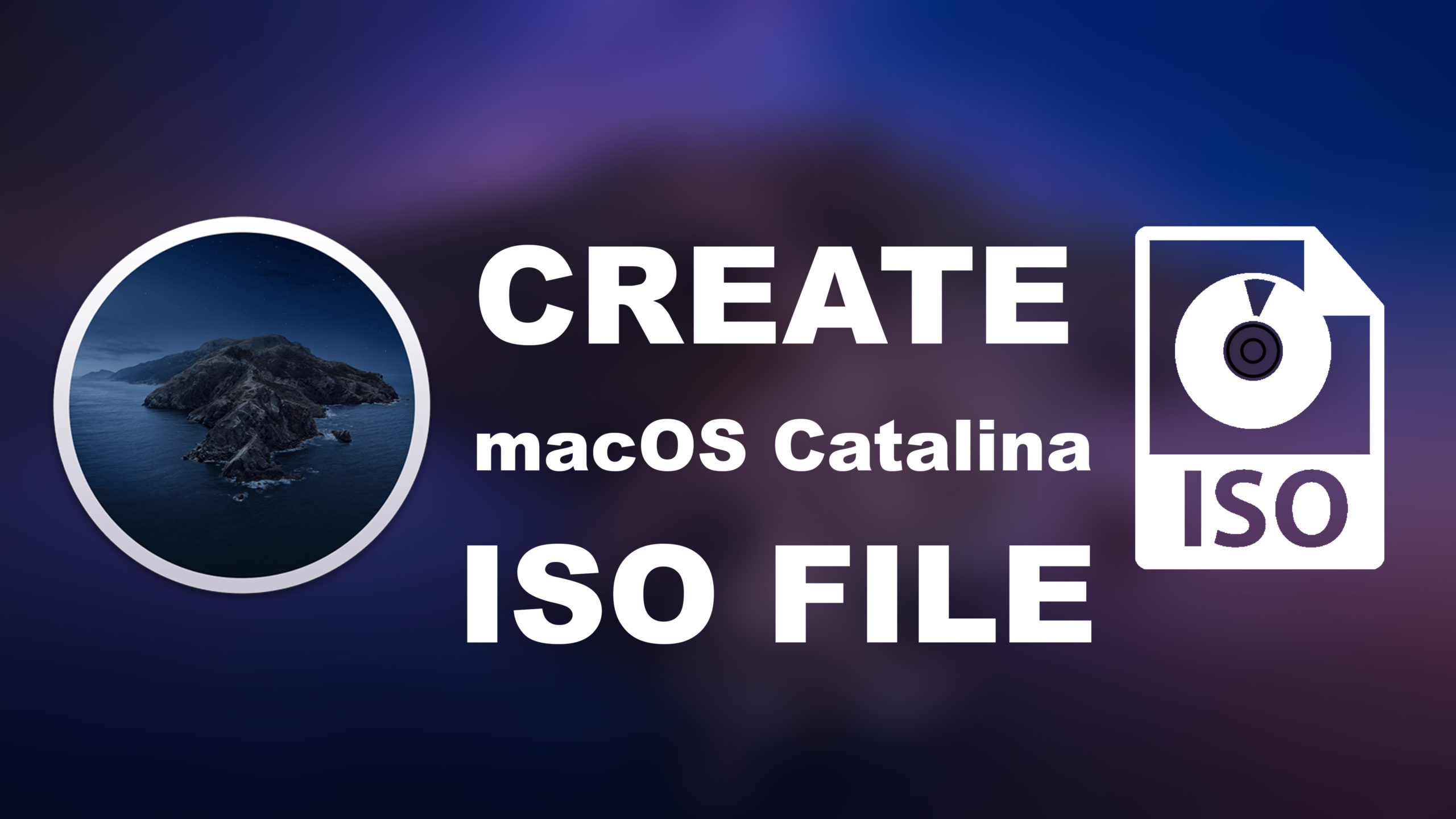 Как создать ISO-файл macOS Catalina