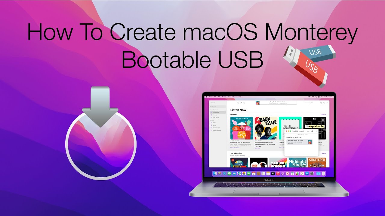 загрузочный USB-накопитель MacOS Monterey