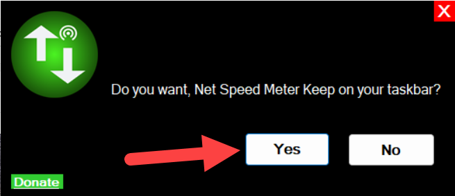 Display Internet Speed ​​Meter