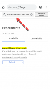 Включить темный режим Google Chrome на Android