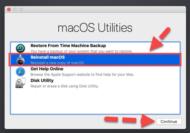 Переустановите macOS Переустановите macOS