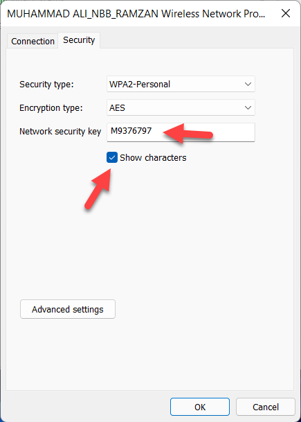 Найти пароль Wi-Fi в Windows 11