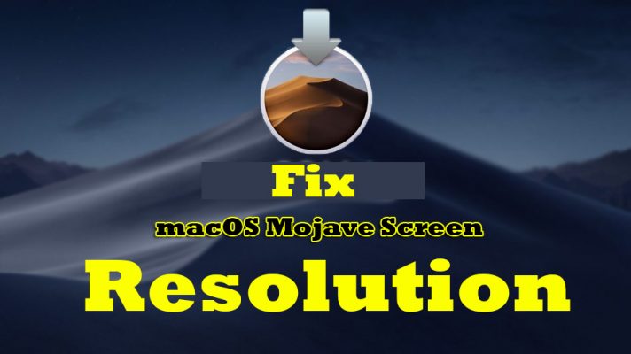 Как исправить разрешение экрана macOS Mojave в VMware в Windows