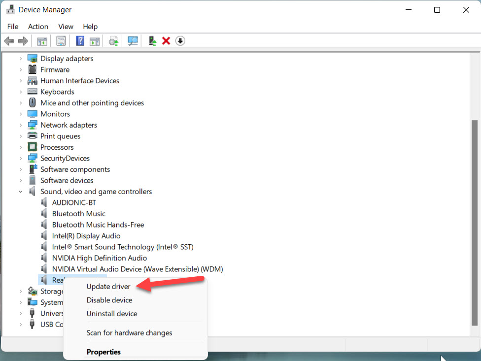 Как исправить проблему с драйвером Realtek HD Audio в Windows 11?