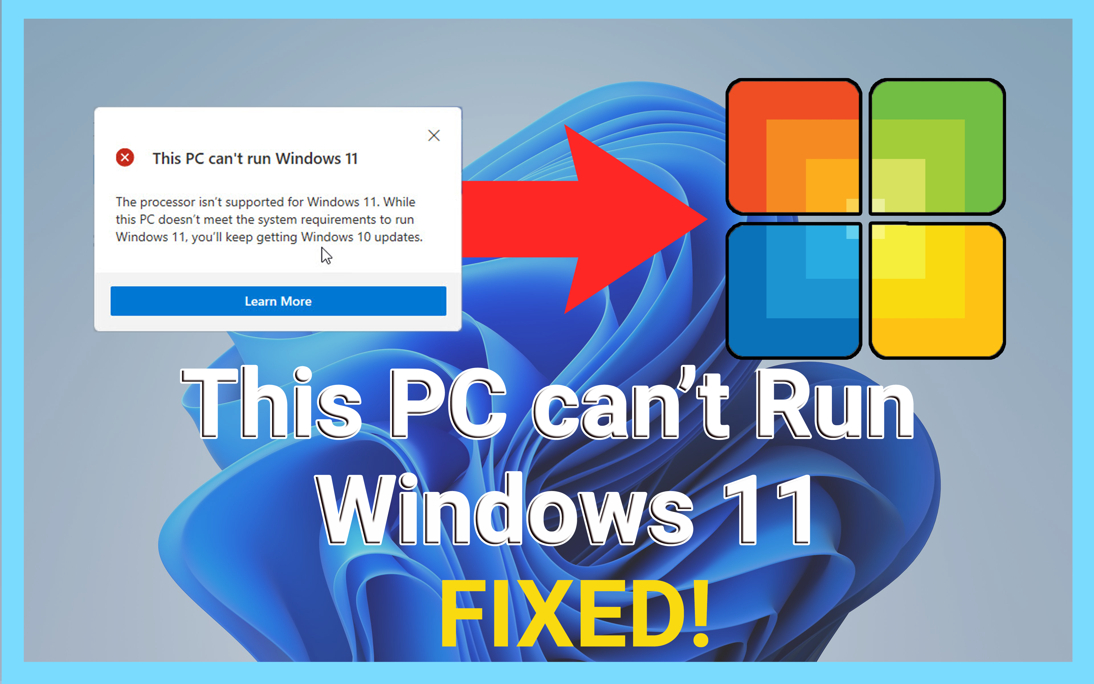 Как исправить, что этот компьютер не запускает Windows 11
