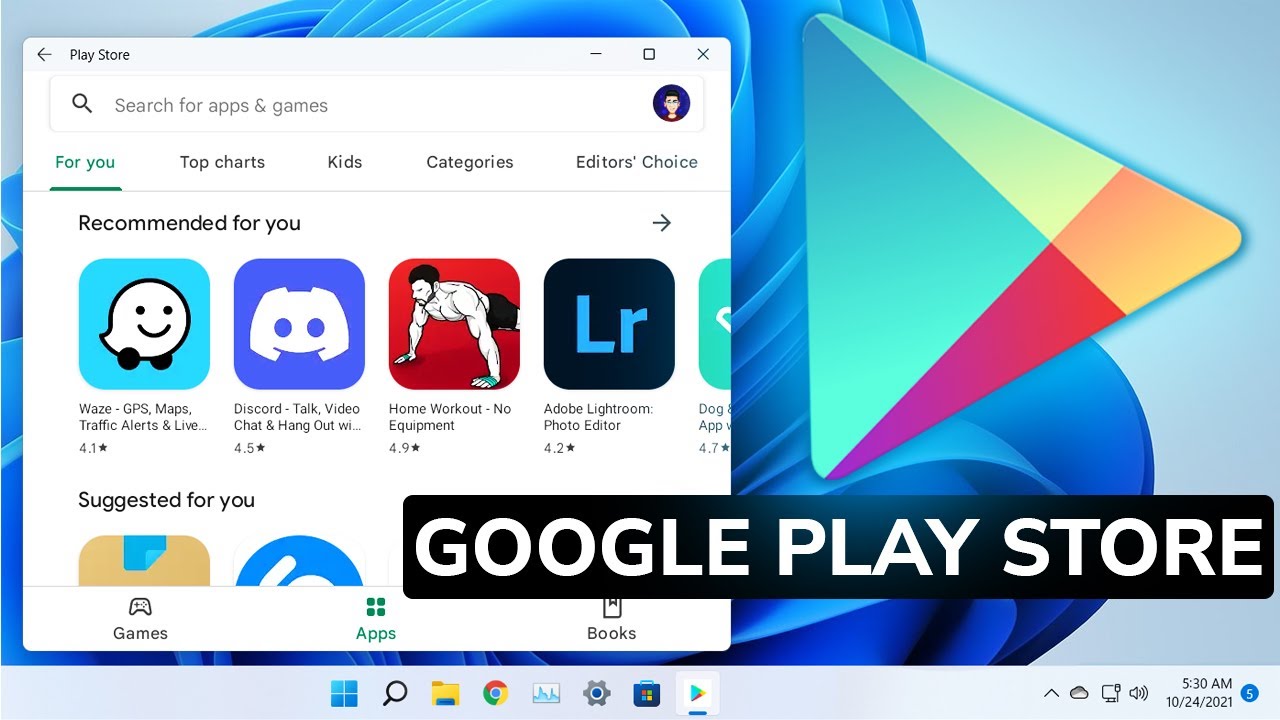 Получить Google Play Store в Windows 11