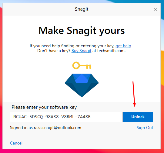 Установите и активируйте Snagit 2020 в Windows 10