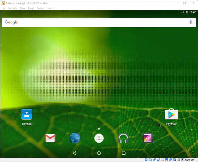 Android на VirtualBox