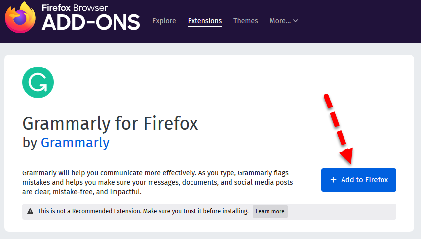 Grammarly For Firefox