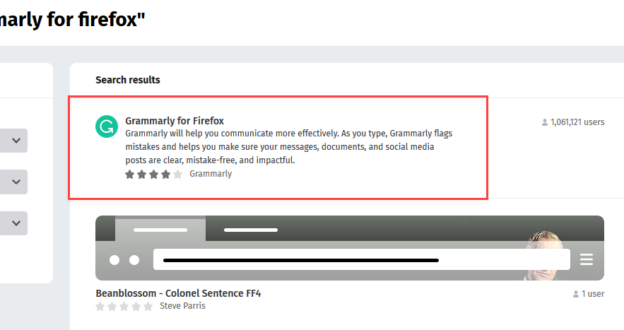 Grammarly For Firefox