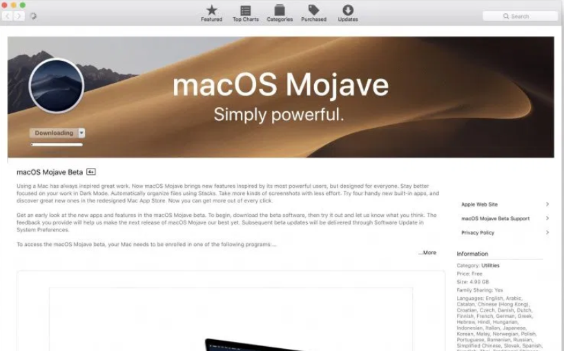 Как установить macOS Mojave без учетной записи разработчика