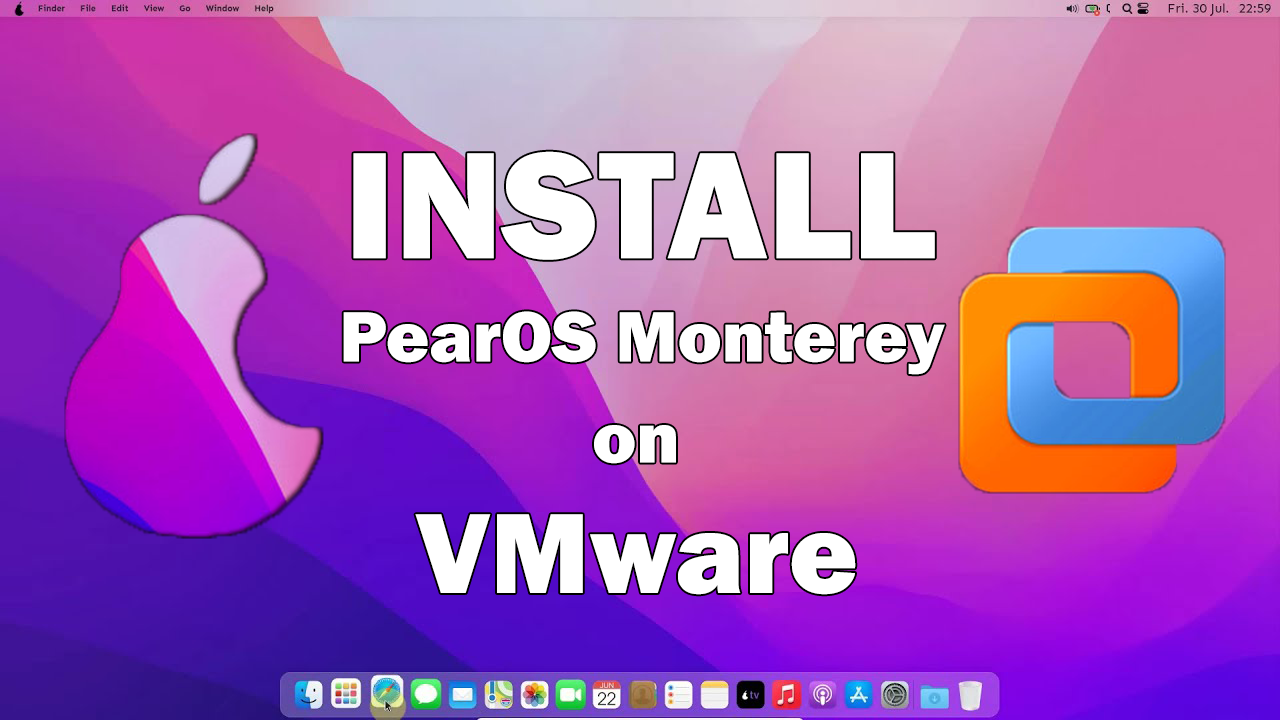 Установите PearOS Monterey на VMware на ПК с Windows