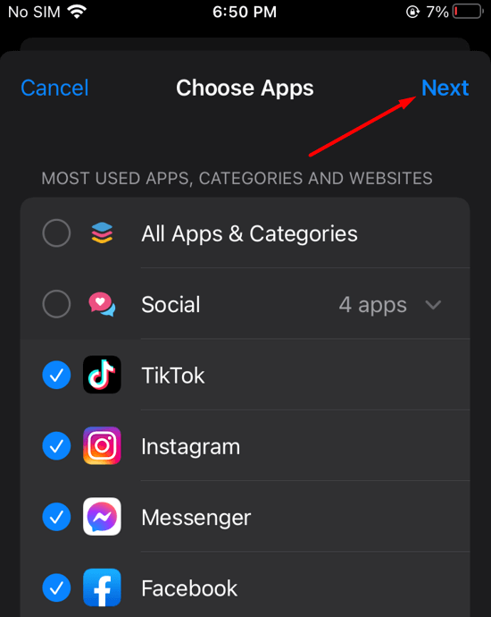 Как заблокировать приложения iPhone с помощью экранного времени на iOS 16?