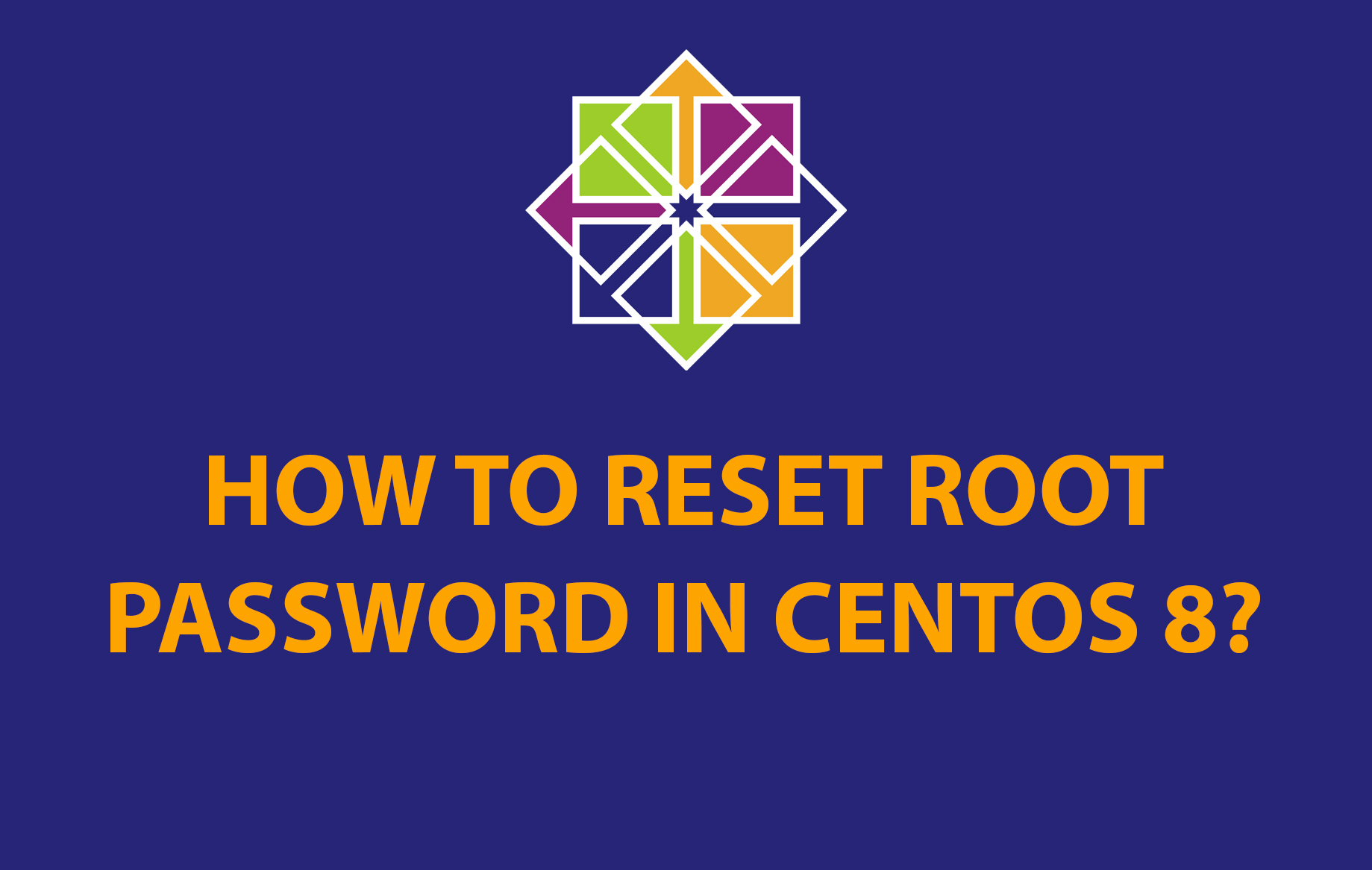 Сброс корневого пароля CentOS