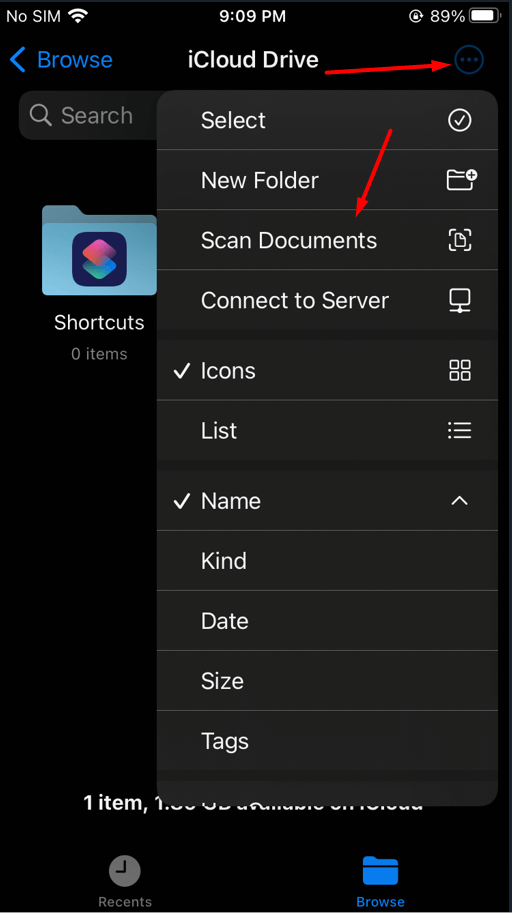 Scan Documents on iPhone
