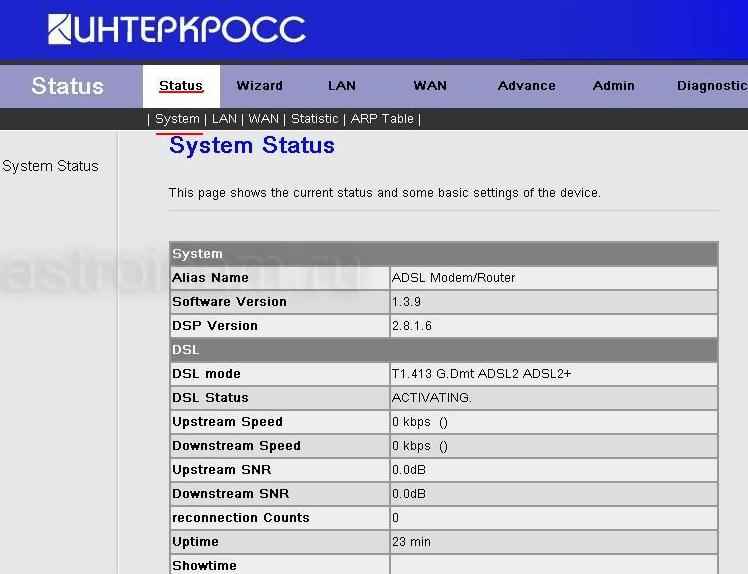 интерфейс интеркросс