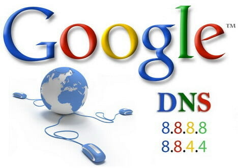 Публичные DNS-сервера Google: 8.8.8.8. и 8.8.4.4.